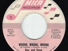Ray and Dave-Wrong, Wrong, Wrong//Six Lonely Days-Northern Soul-Mica 2067 Hear