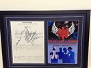 Red Hot Chili Peppers Signed/Autographed Songsheet with Poster and COA