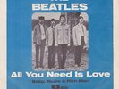 BEATLES All you need is Love Orig. Sweden Parlophone 5305 PS Single M-
