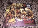Municipal Waste The Fatal Feast Yellow w/Red Splatter colored Nuclear Blast