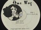 Psych Fuzz Folk 45 - Bill Allen - One Way - One Way - mp3 - rare