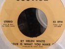 Helen White Sweet Joey Baby Funk 45 Rare  Life is What You Make It  JUSTICE REC