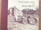 Lead Belly - Negro Sinful Songs - Musicraft