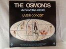 LP - THE OSMONDS - AROUND THE WORLD - Autographed Sleeve & both Record Labels
