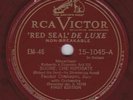 Feodor Chaliapin on 78 rpm RCA Victor 15-1045: Roberto il Diavolo/Don Carlos