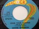 MINNIE EPPERSON - GRAB YOUR CLOTHES / NO LOVE AT ALL-PEACOCK PROMO 1960. EX