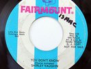 SHIRLEY VAUGHN-YOU DON'T KNOW /CLIMB EVERY MOUNTAIN - PROMO ON FAIRMOUNT NORTHER