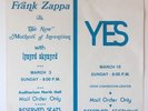 Rare 1974 Lynyrd Skynyrd Frank Zappa Yes Memphis Concert Handbill Flyer Poster