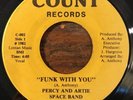 PERCY & ARTIE SPACE BAND boogie funk modern soul 45 Funk With You   Count