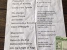 Celtic Frost 2006 Set List And Ticket Stub