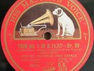 Cortot, Thibaud, Casals. Schubert (Trio op. 99). HMV DB 7419-22 (4) orig. album