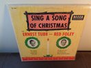 ERNEST TUBB RED FOLEY RARE 10 INCH DECCA LP SING A SONG OF CHRISTMAS VG+ 1950