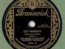 JAZZ 78 : BEN BERNIE HOTEL ROOSEVELT ORCH ON BRUNSWICK 3761