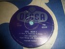 78 rpm Buddy Holly, Oh Boy - Not Fade Away,  South Africa Decca Label