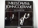MILES DAVIS and JOHN COLTRANE Dbl LP Live in stockholm 1960 Dragon sweden jazz