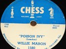 WILLIE MABON POISON IVY b/w SAY MAN USA CHESS 78 RPM E EXCELLENT GRADE