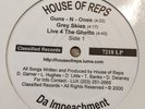 House Of Reps - Da Impeachment EP RARE 2000 CONNECTICUT RANDOM RAP