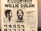 Wanted by FBI by Willie Colon 1970 Vinyl Fania Records 1st Press