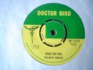 UK DOCTOR BIRD DB 1121-THE WEST INDIANS-RIGHT ON TIME/HOKEY POKEY-EX