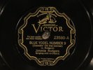 78 RPM --  Jimmie Rodgers, Victor 23580 with Louis Armstrong, E+ Country - Jazz