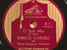 Enrico Caruso-O Sole Mio/La Donna e Mobile 1933 RCA Victor Curtain label 1616 78