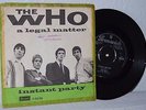 The WHO - Legal Matter - RARE Danish 7'' PS Picture Sleeve