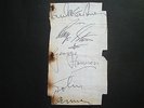 THE BEATLES AUTOGRAPHS SIGNED RANK ORGANISATION BALLROOM PAUL McCARTNEY +3 1960s