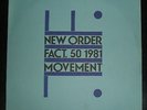 NEW ORDER ?– MOVEMENT - Factory FACT 50 Album 1981 ?– A/3 B/3