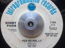 NORTHERN SOUL 45 Bobby Paris Per-So-Nal-Ly/Tragedy (Tetragrammaton) HEAR