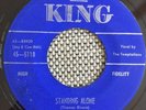 RARE DOO WOP 45 rpm THE TEMPTATIONS on KING lb STANDING ALONE / ROACH'S ROCK 58'