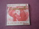 RARE/SP/JOHNNY HALLYDAY/JUKE BOX/ENCART ORIGINAL/POCHETTE SEULE/ANNEES 60'S