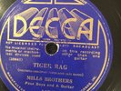 Decca 167 Mills Brothers TIGER RAG  78 rpm jazz  E 1934  brilliant  HOT