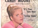 CANDY MOORE--PICTURE SLEEVE + 45--(IT'S YOUR TURN NOW)---PS---PIC---SLV