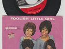 THE SHIRELLES 1963 FOOLISH LITTLE GIRL 45rpm & PICTURE SLEEVE - EXCELLENT