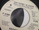 Brown Sugar - The Game Is Over CAPITOL Promo
