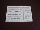Led Zeppelin concert ticket for Earls Court London UK 18 May 1975 - original