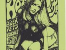 Original Red Hot Chili Peppers Concert Flyer Austin/Houston 1989 Frank Kozik
