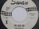 THE BEATLES: SHE LOVES YOU / I’LL GET YOU - 1964 WLP PROMO - 45rpm