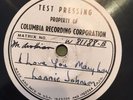 Columbia TEST PRESSING (shellac) LONNIE JOHNSON 1927  rpm EE+ UNISSUED only one