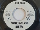 Rare Northern Soul 45 Blue Book #1 Record IDLE FEW People That's Why VG++