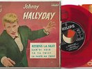 JOHNNY HALLYDAY EP Spain 1963 Retiens la nuit +3 VInyle ROUGE