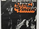 GENE VINCENT Lucky Star/Baby Don't Believe Him (Picture Sleeve) France 1968