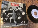 N.W.A Gangsta Gangsta / Quiet On Tha Set NWA Dr Dre Ice Cube Eazy E UNPLAYED M-
