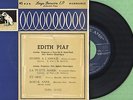 EDITH PIAF / Hymne A l'amour / LA VOZ DE SU AMO 7EPL13.023 Pre Spain 1957 EP VG+