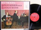 Philips 835 182/183 AY Beethoven 5 CELLO SONATAS Rostropovich Richter 2LP NM