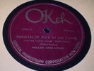 78rpm Okeh 4766 - MILLER AND LYLES - Fourth Of July In Jim Town - Shuffle Along