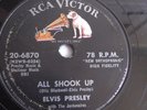 Elvis Presley - 78rpm single 10-inch – Victor #20-6870 All Shook Up