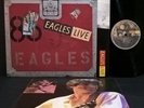 EAGLES Eagles Live 2LP EX UK w/ POSTER & Inner Sleeves 1980 Gatefold vinyl recor