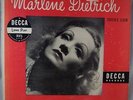 Marlene Dietrich Souvenir Album Decca  DL5100 10 Inch LP record