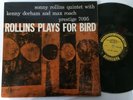 SONNY ROLLINS - plays for bird - PRESTIGE 7095 446 W 50TH DEEP GROOVE RVG VG++//